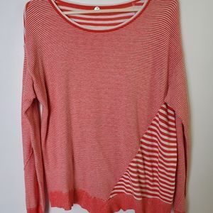 Mngorpt Olexy Striped Asymmetrical Cotton Sweater